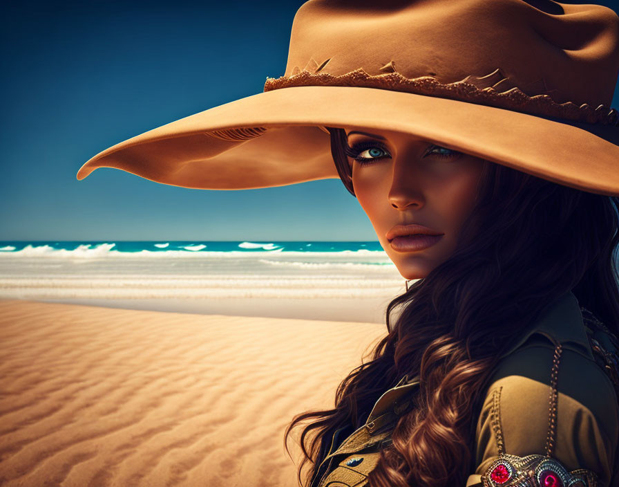 Cowgirl in the Sand