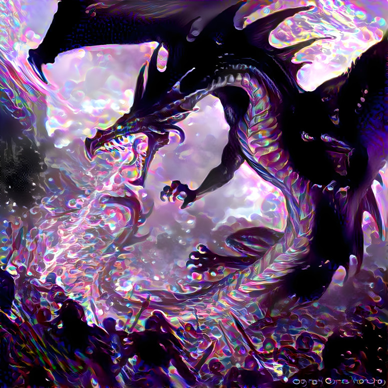 bubble breathing dragon