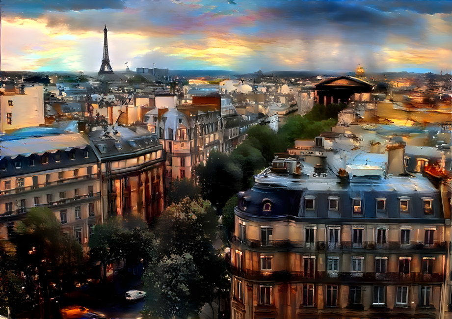 Sky View of Paris