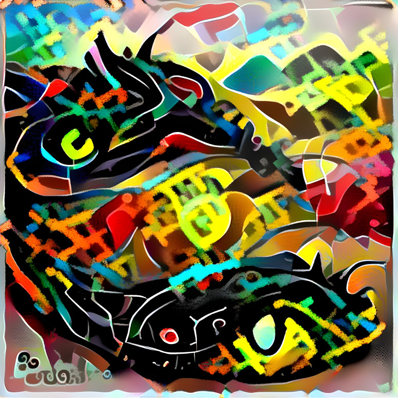 Colorful snake eyes