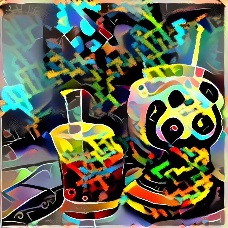 Colorful world with Panda