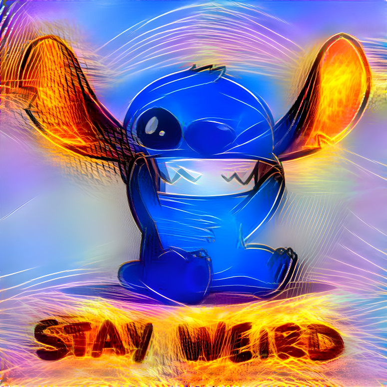 Stay weird, stitch