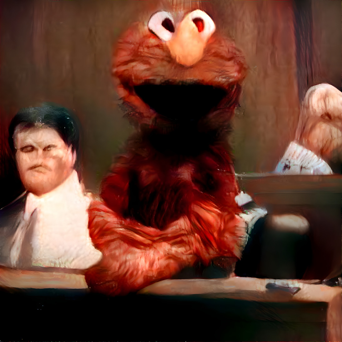 Elmo's trial but ai enhanced and cleaned up.  