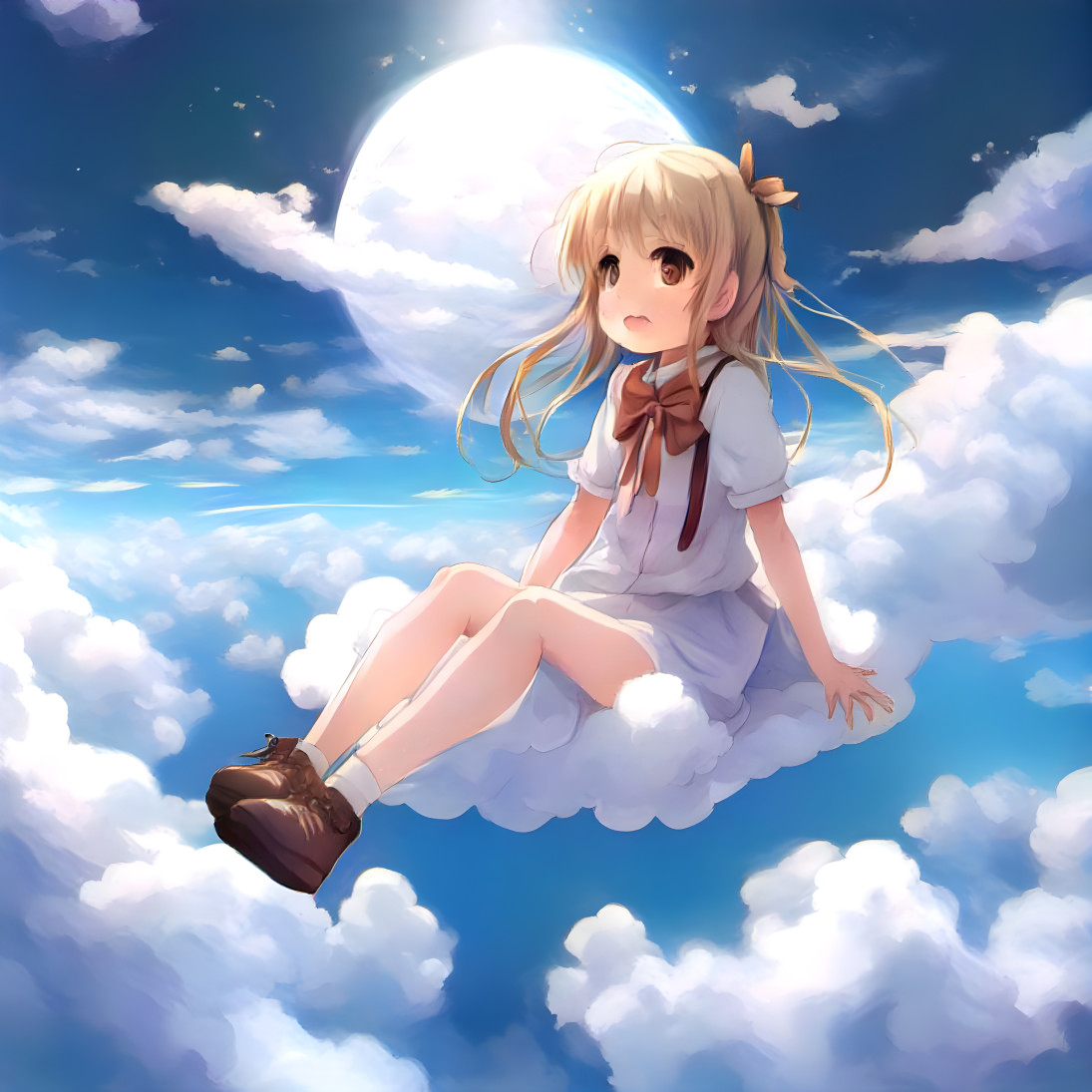Anime on the clouds.  