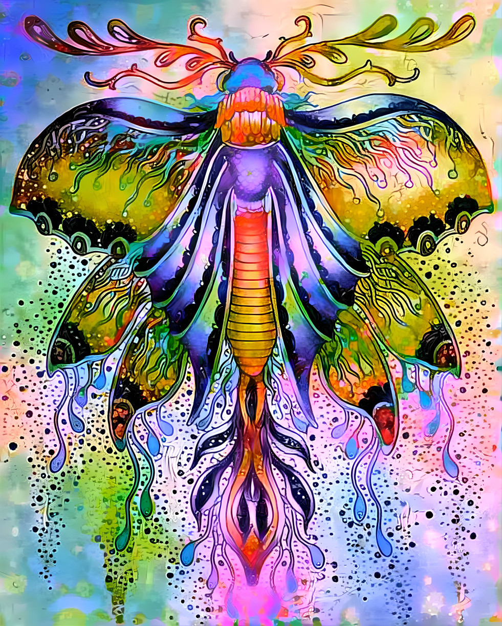 Colorized butterfly