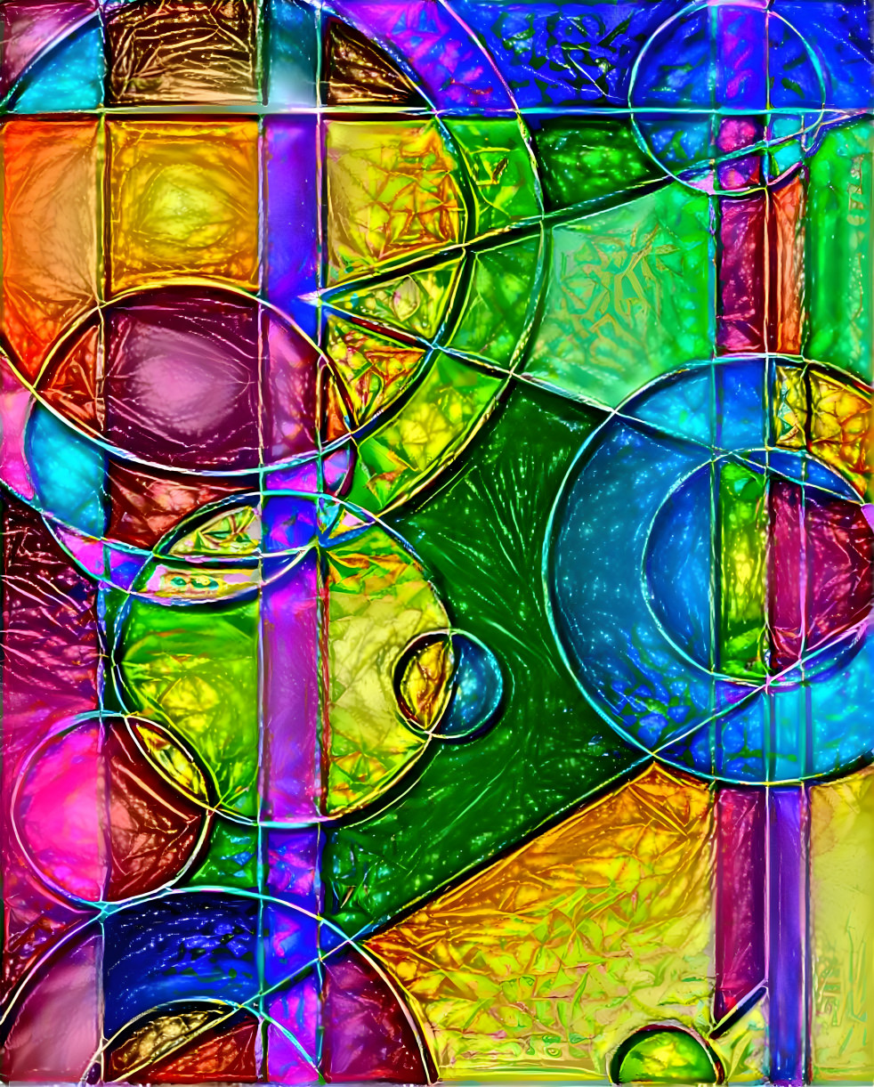 Texturized stained glass