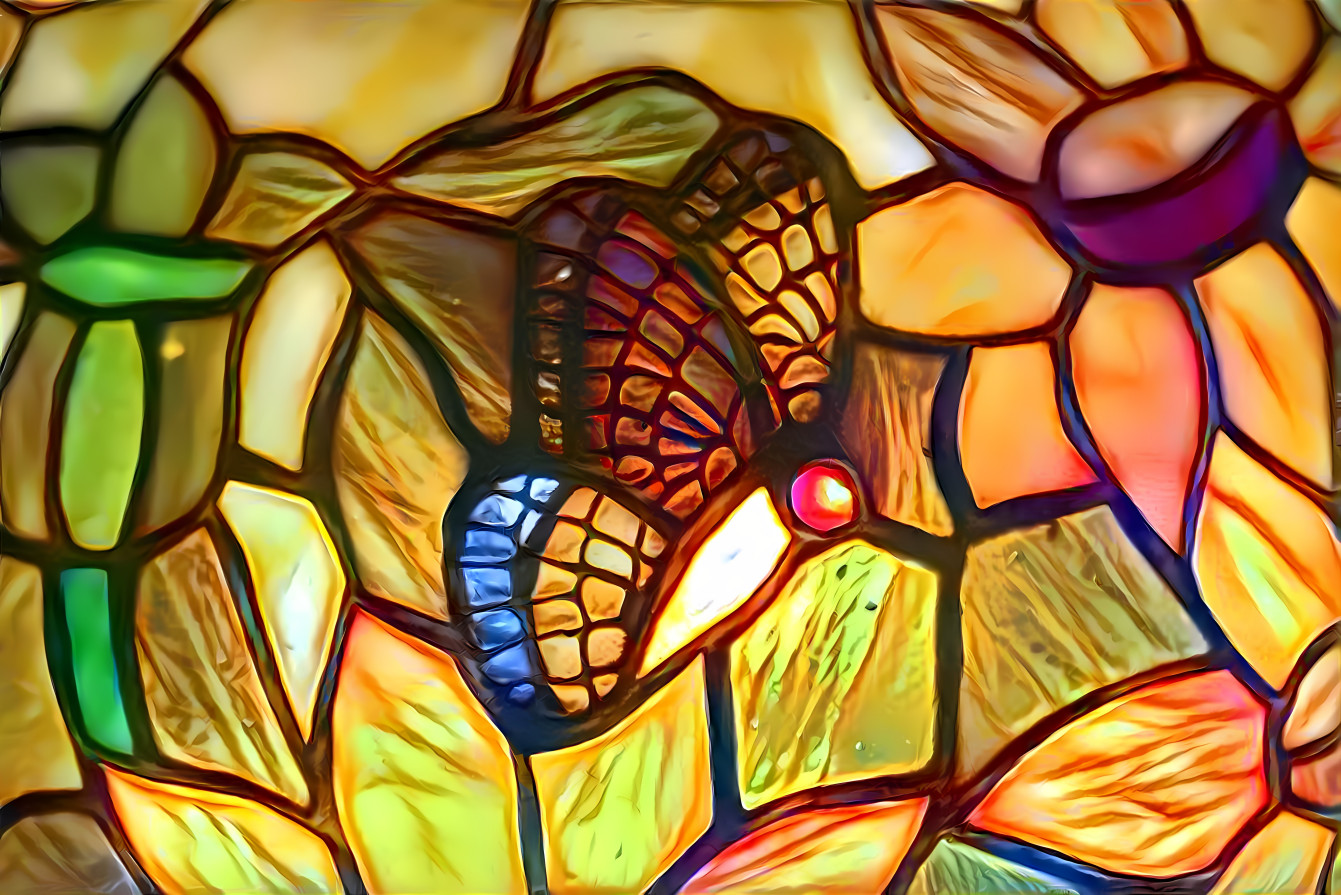 Butterfly stained glass 