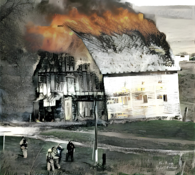 burning barn