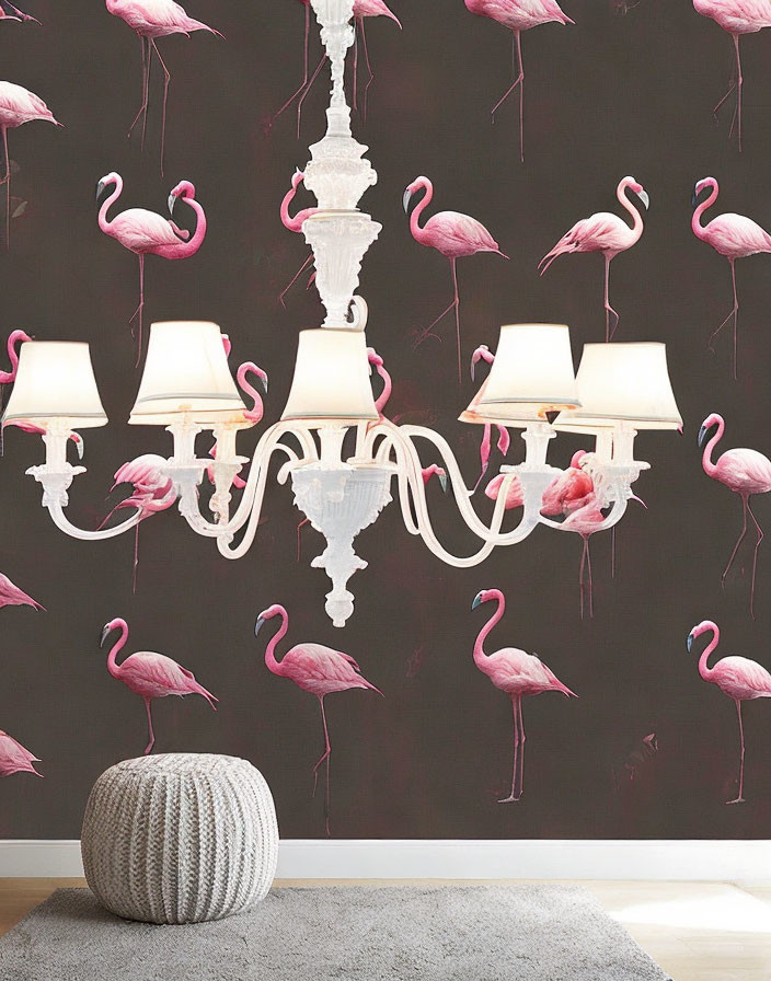 flamingo wall