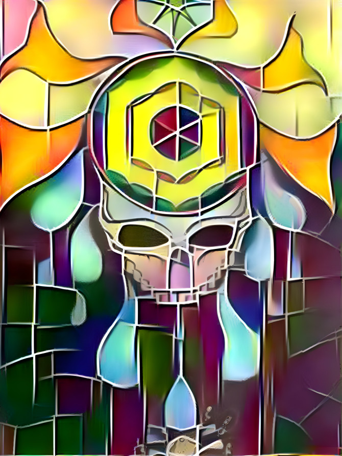 Stained Glass Skull 