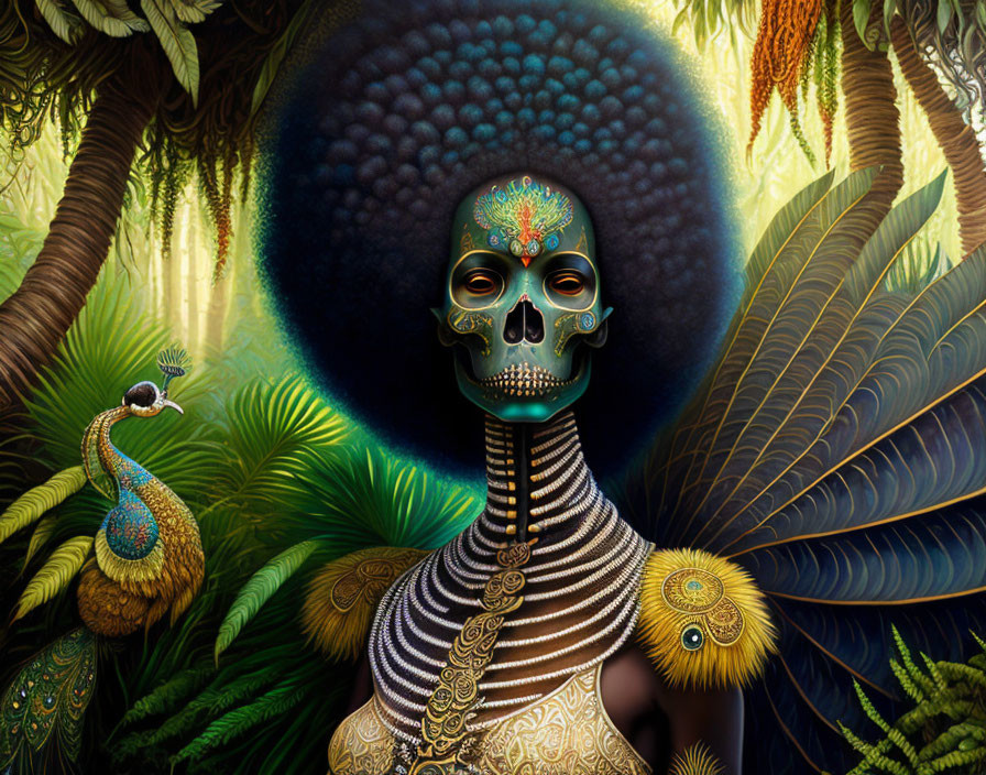 Afro Peacock