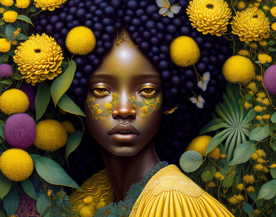 Yellow Flower Goddess