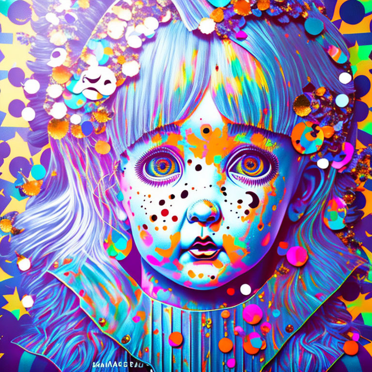 Painted Doll Face
