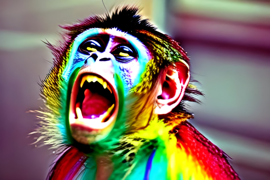 Rainbow Monkey 
