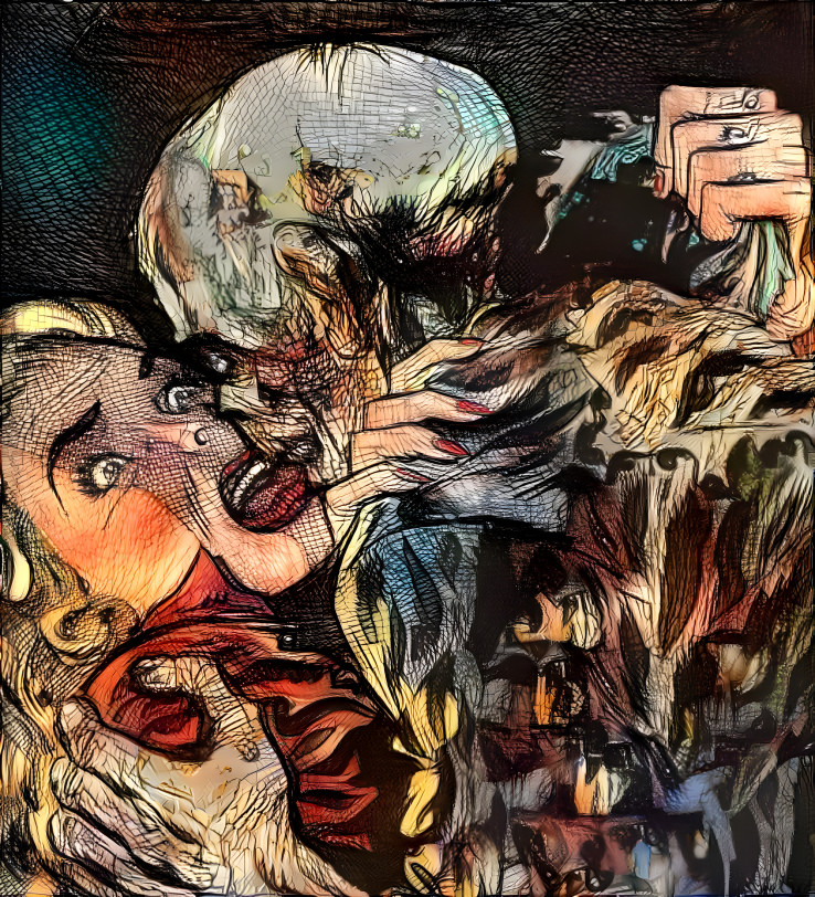 Zombie Kiss With Tongue #2