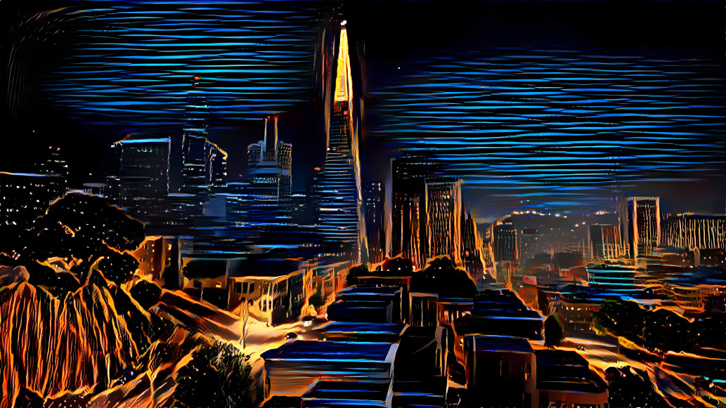 Fictional Electronic San Francisco Night