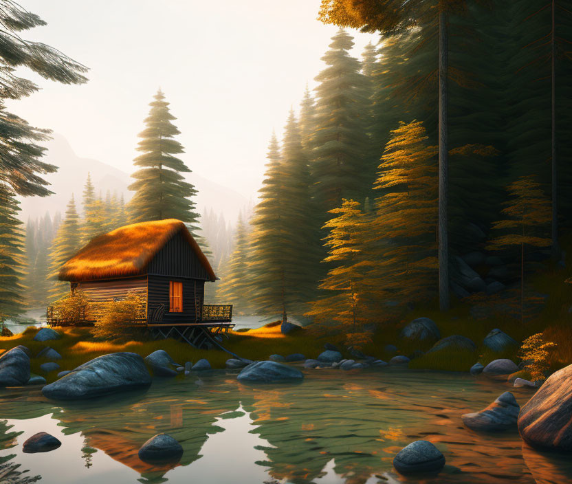 Cabin by the Woods