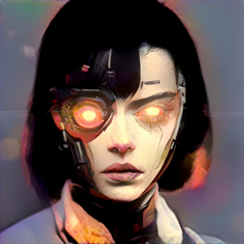 Woman with Robotic Eye