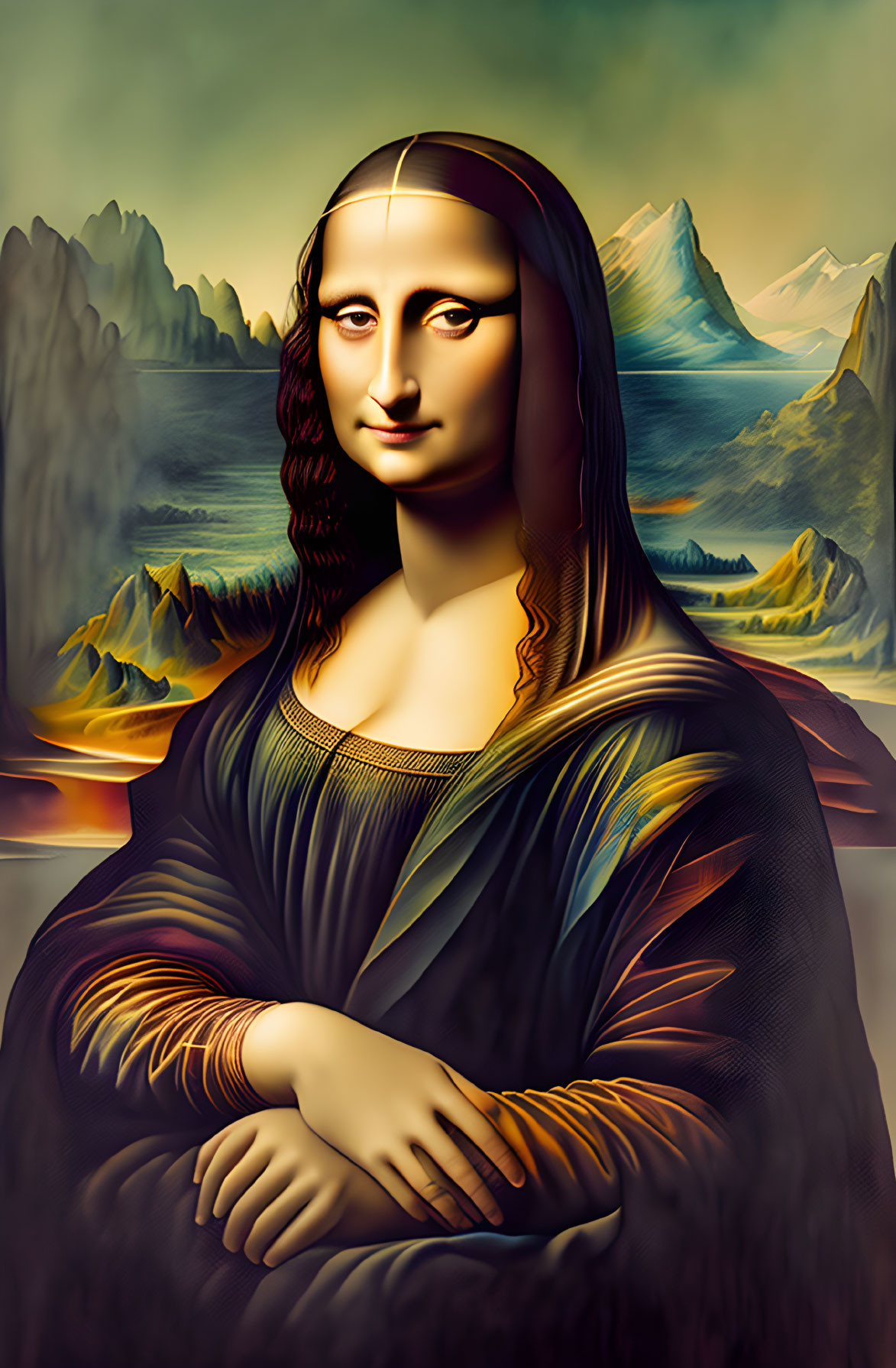 Mona Lisa, Watercolour