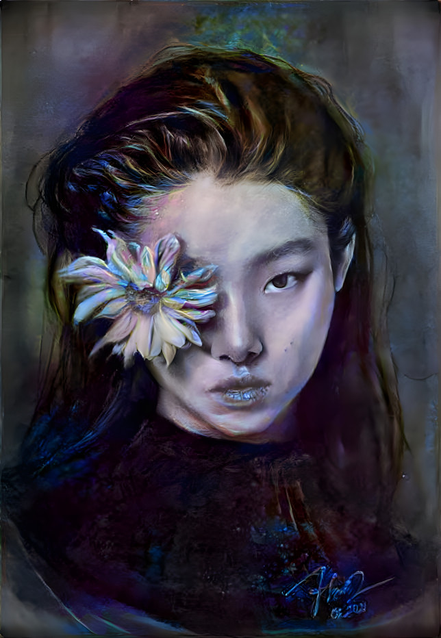 Woman With Flower