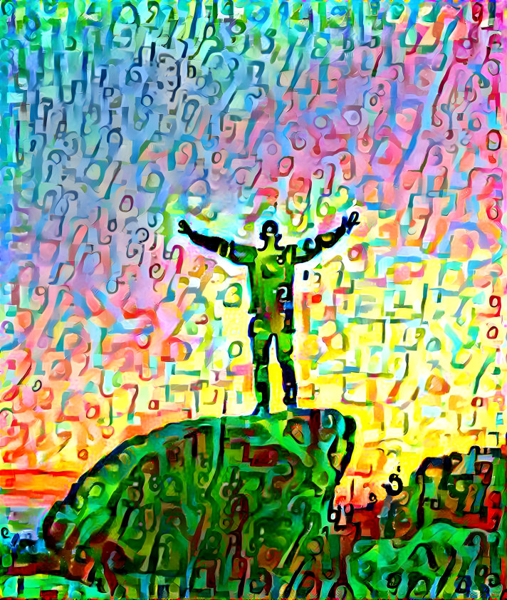 Colorful Rock Climber