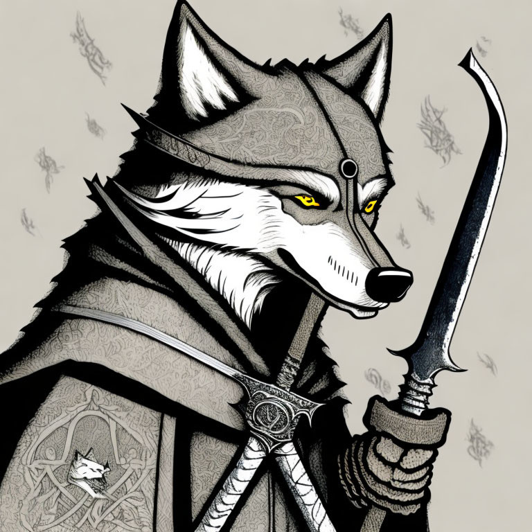 Heraldic Wolf