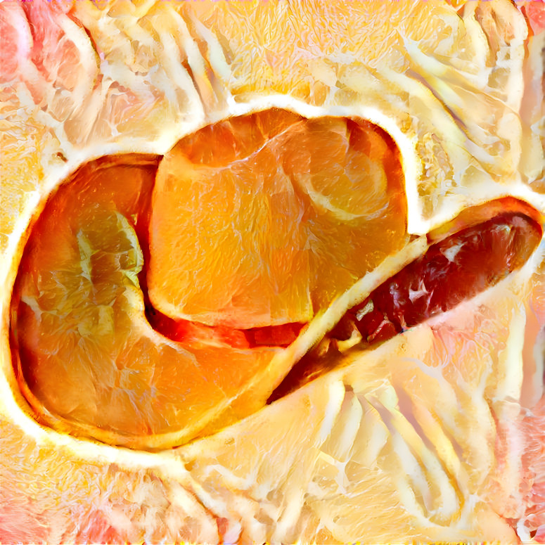 the fruit of an orange