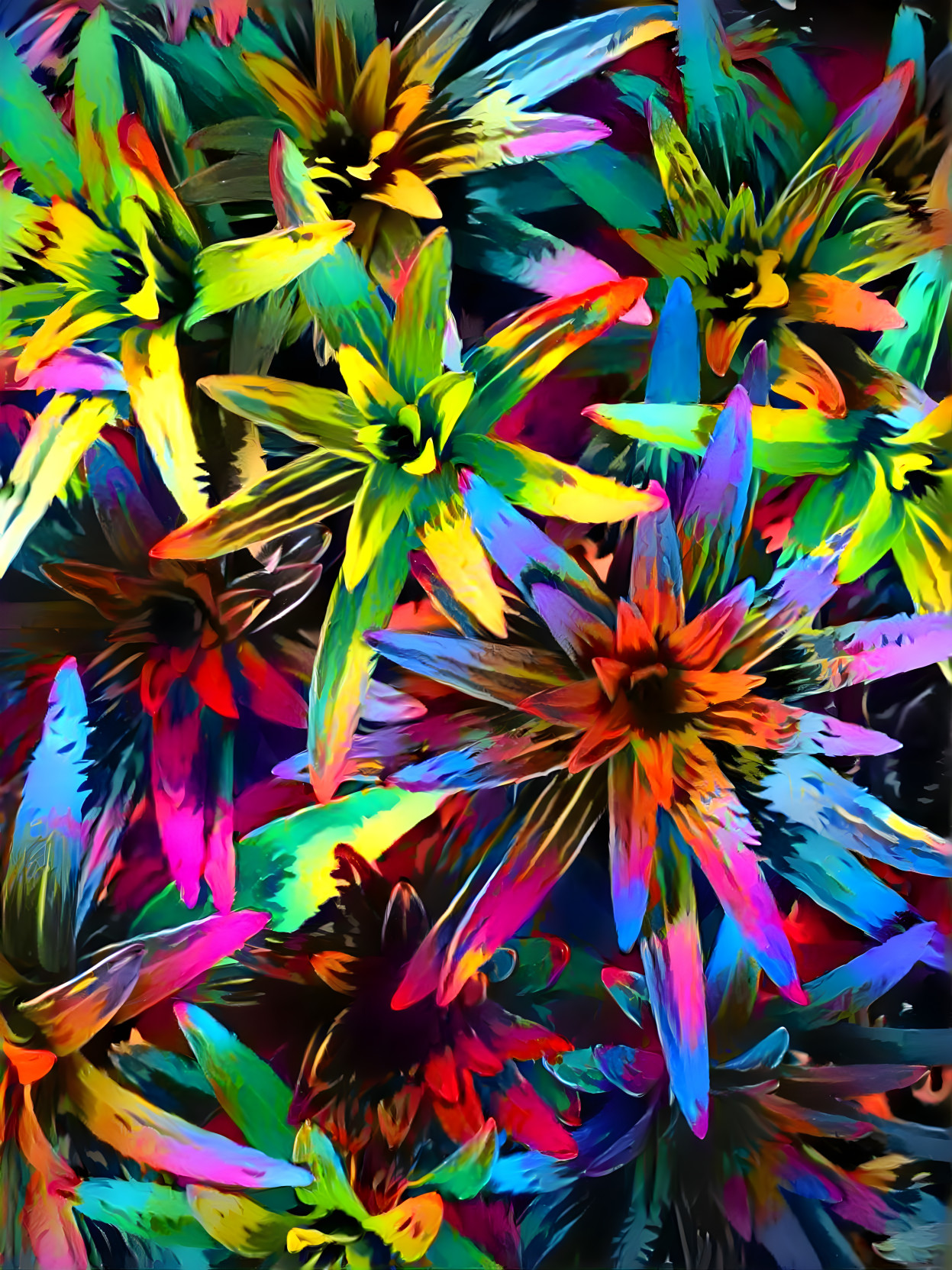Rainbow Bromeliads