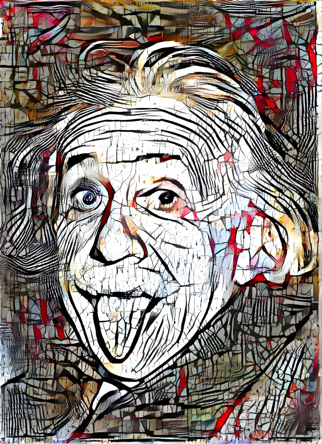Albert Einstein art-style