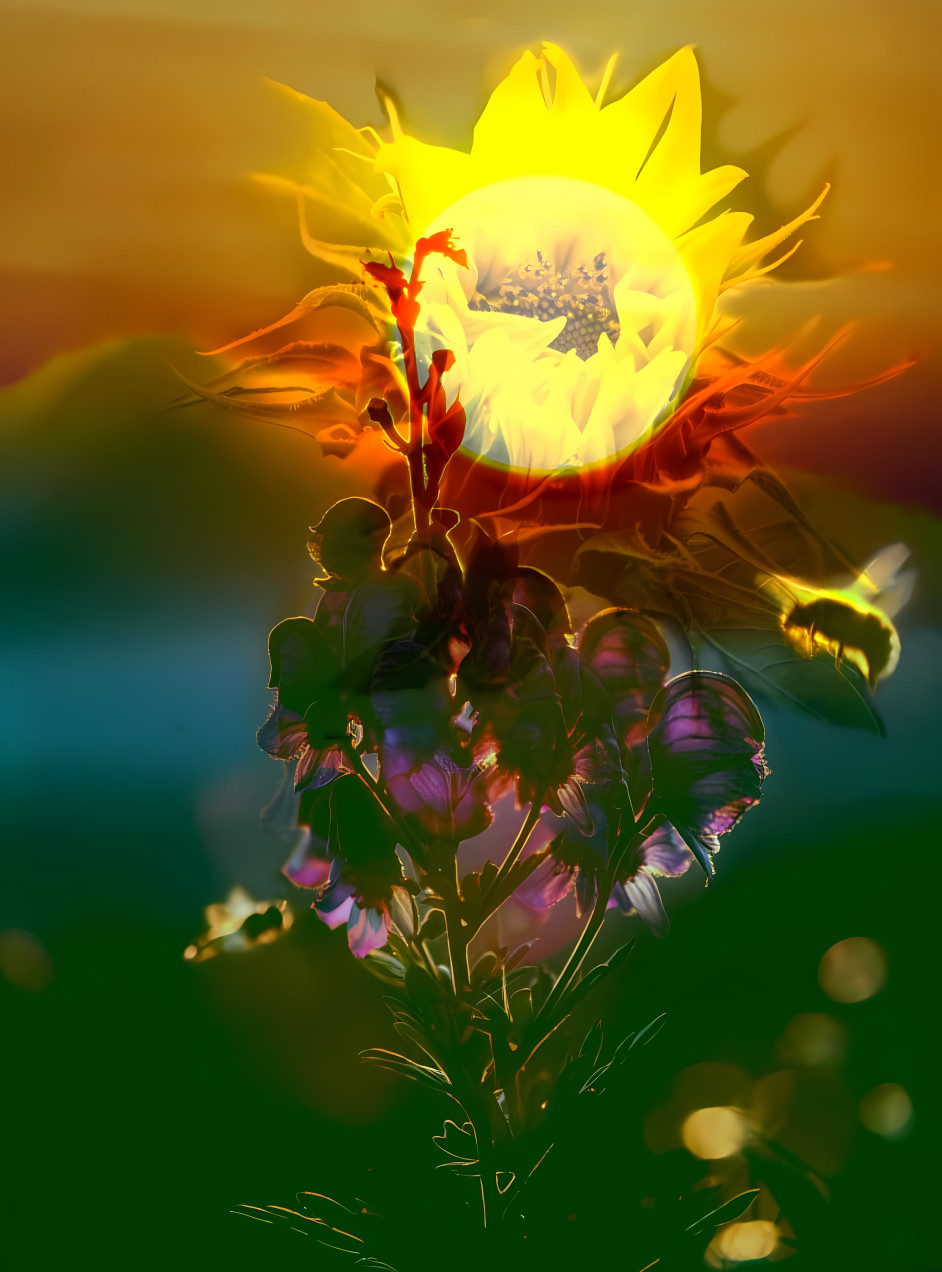Sun and flower