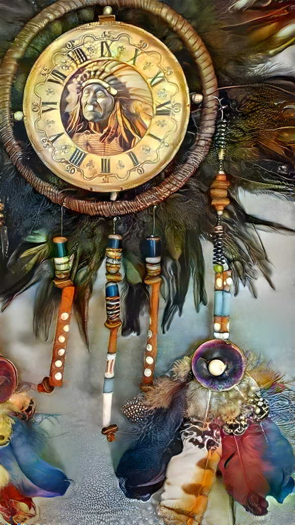 indian clock-feather-thing ( selfmade )