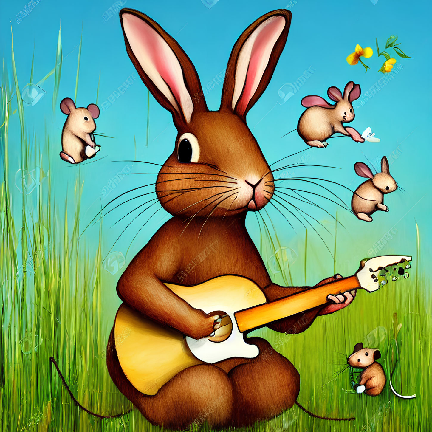 guitarist rabbit