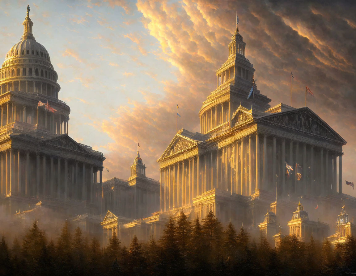 Shedding Golden Light On Capitol Hill