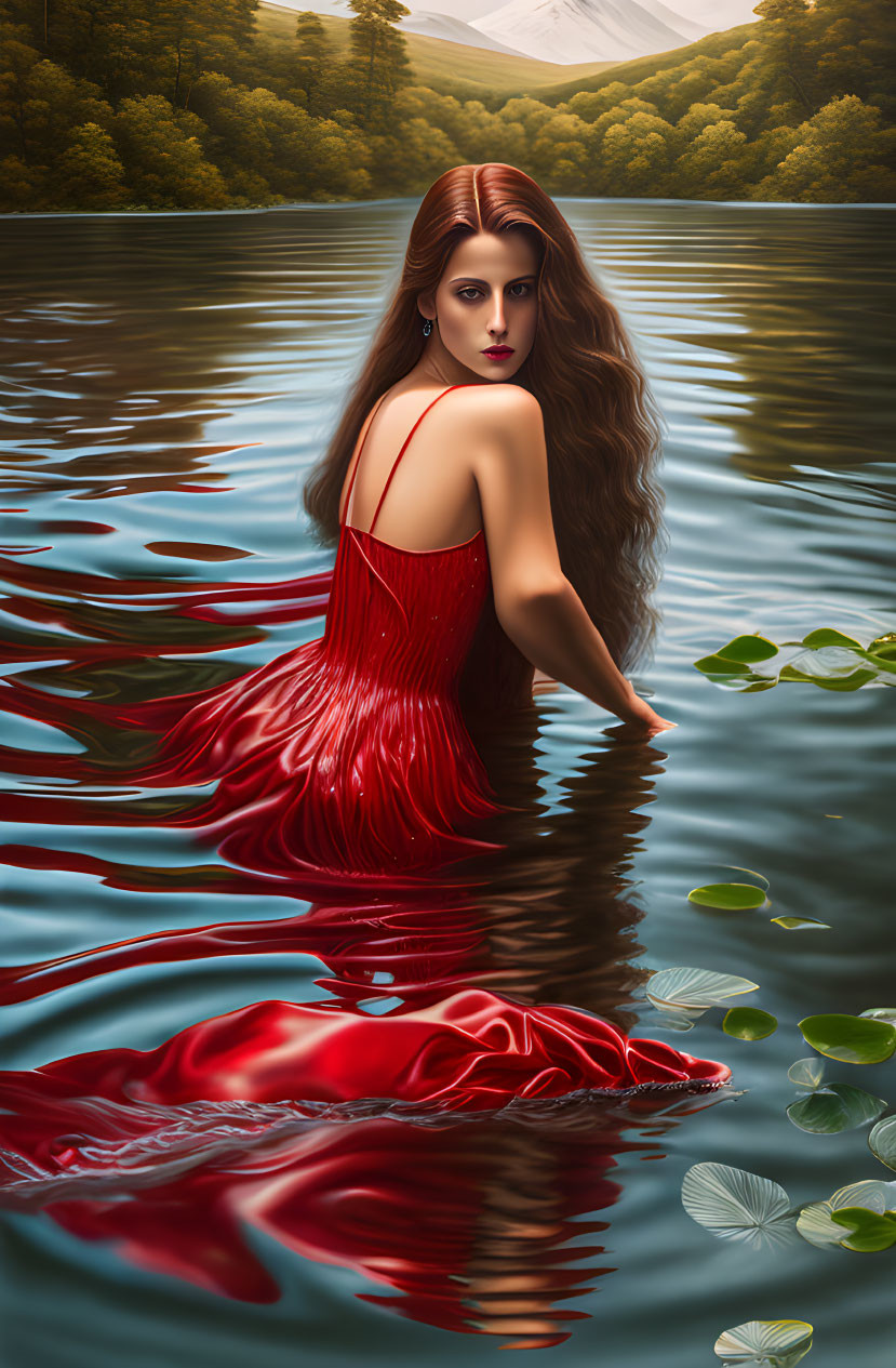 Red Lady In The Lake