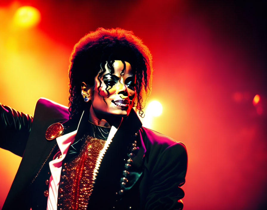 The king of pop perfoming "beat it"