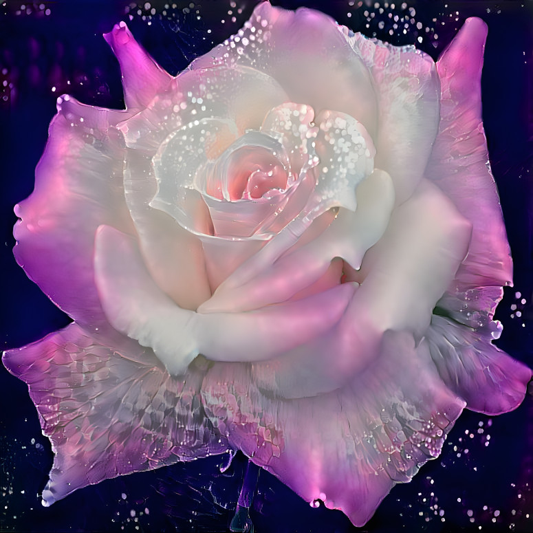 purple tiped pettle rose