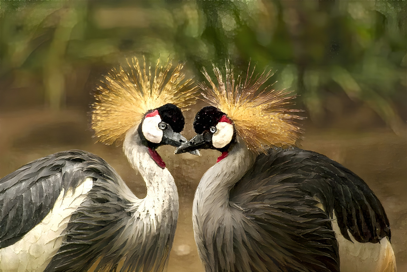 "Grey Crowned Cranes"