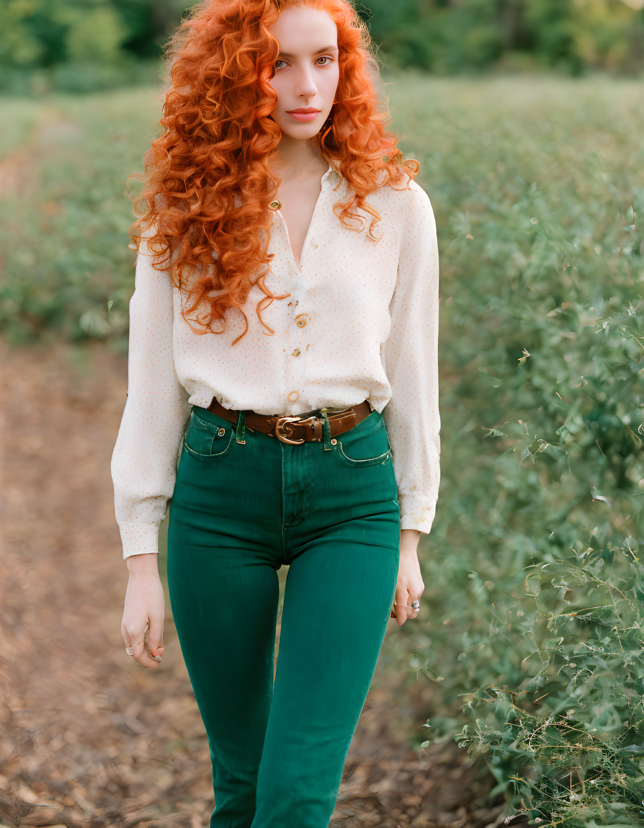 Gorgeous redhead woman