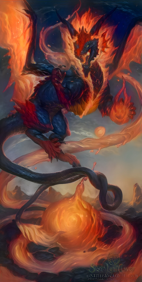 Badass Molten Flame Dragon