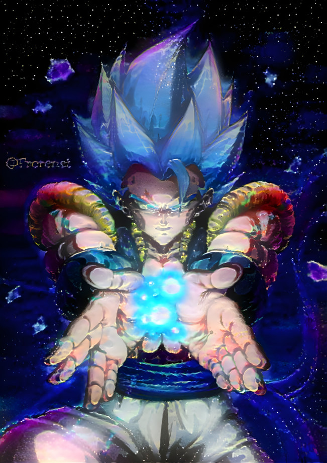 SSJB Gogeta Scatter Attack (Space Style)