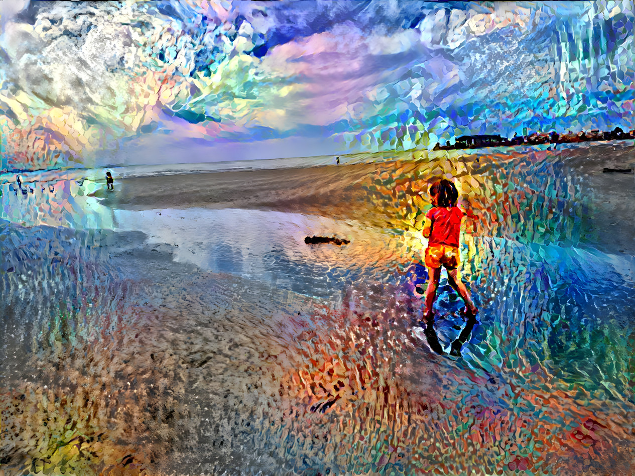 Chaos at the beach 1: Surreal composite