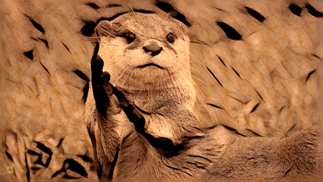 Carved Otter