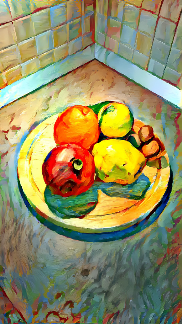 Fruits in a corner