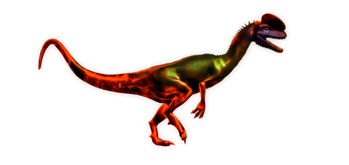 Dinosaur on Fire