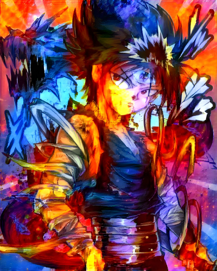 Hiei Dragon of the Darkness Flame (Abstract)