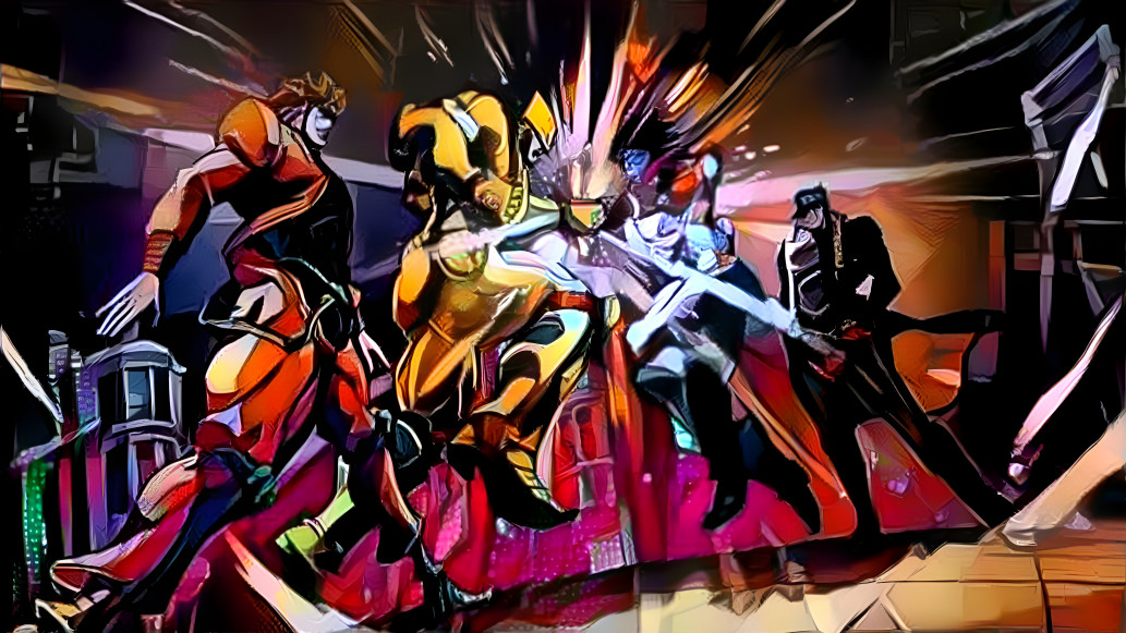 Dio vs Jotaro (Awesome Abstract Style)