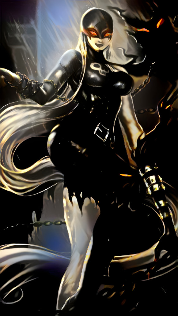 Dark & Sexy Lady Devimon with Gold Glow