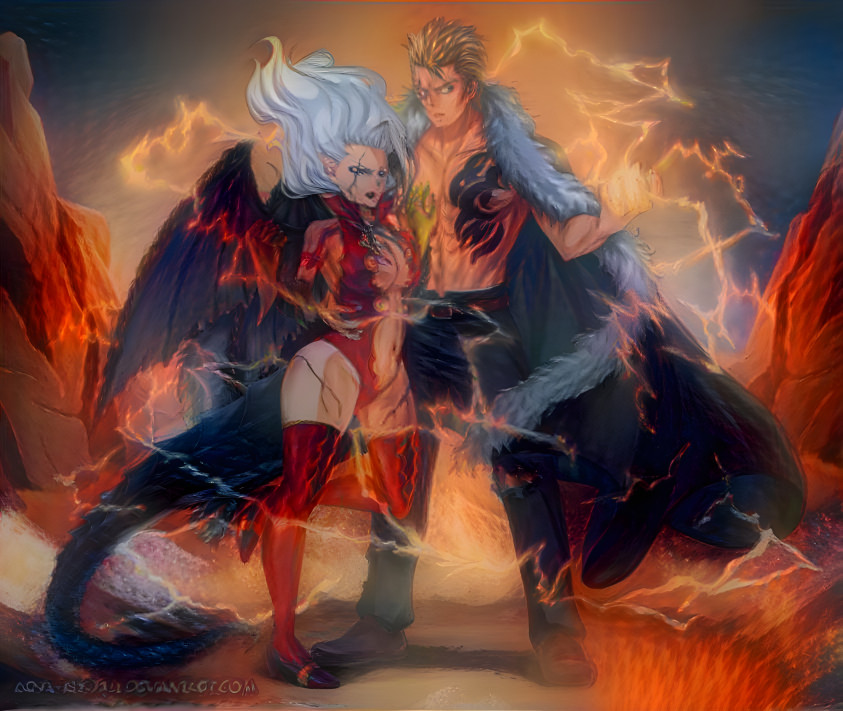 Mira Jane & Laxus -Power Couple- (Inferno Style)