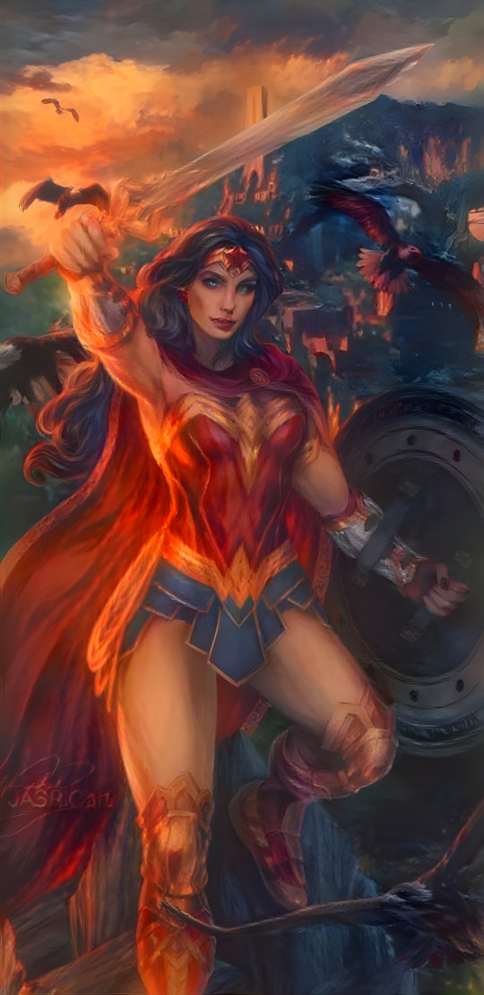 Wonder Woman Sword & Shield (Inferno Style)