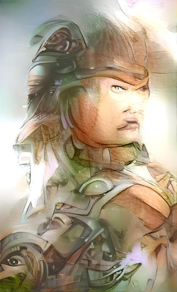 AI generated Asian warrior 